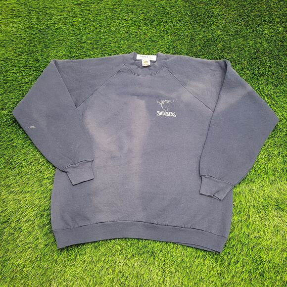 Vintage Shuckers Seafood Bar Sweatshirt XL 23x26 Faded USA - Picture 2 of 16